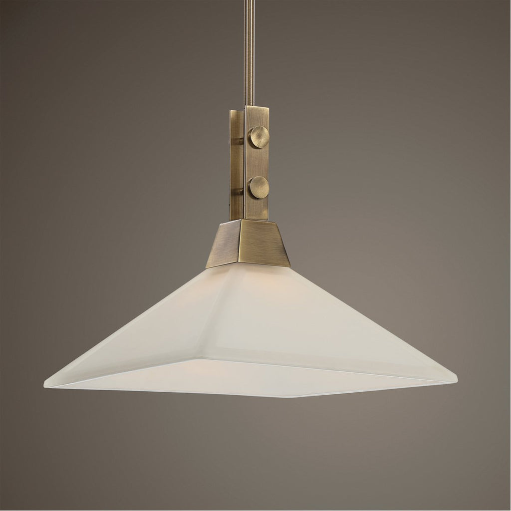 Suspension industrielle Uttermost Brookdale à 1 lumière