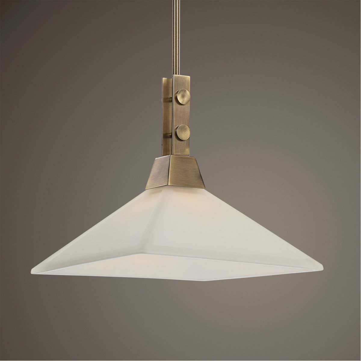 Suspension industrielle Uttermost Brookdale à 1 lumière