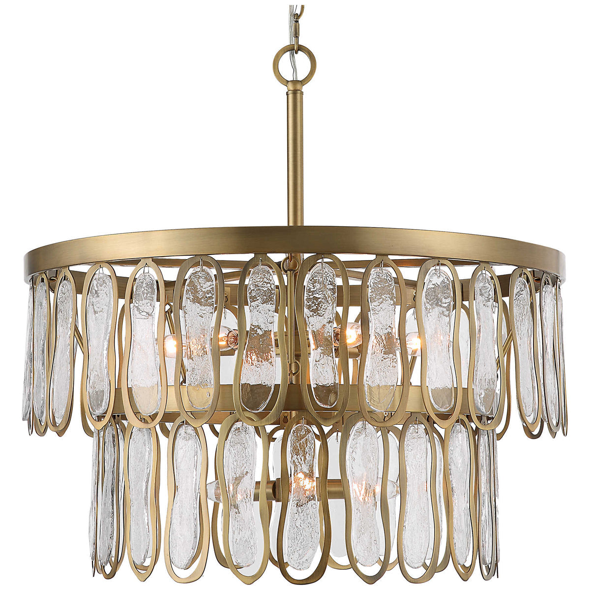 Suspension ronde à 9 lumières Uttermost Aurelie