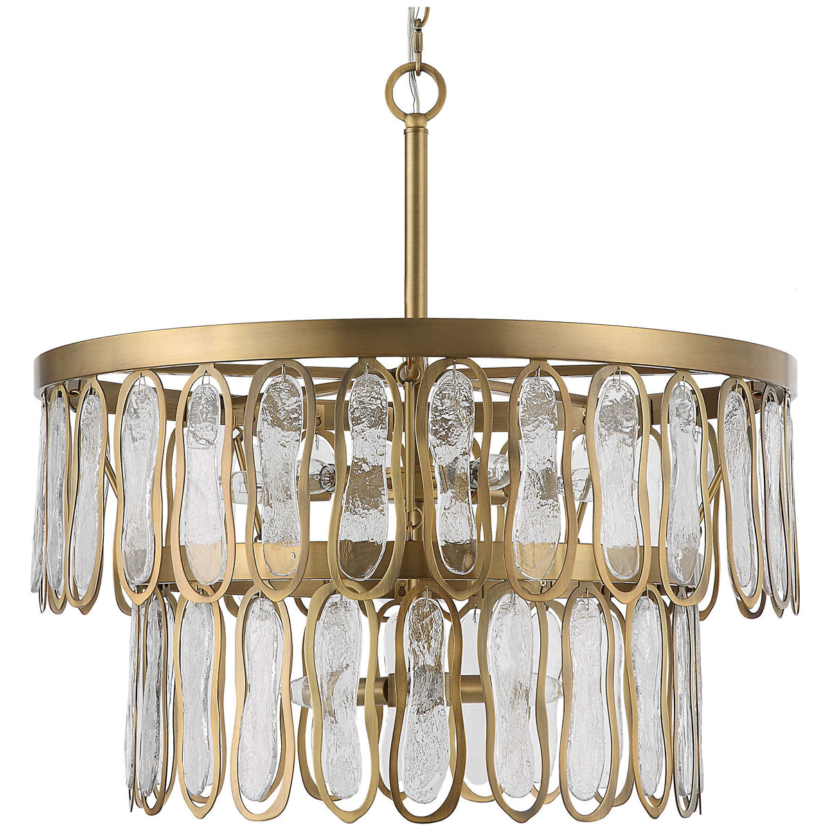 Suspension ronde à 9 lumières Uttermost Aurelie
