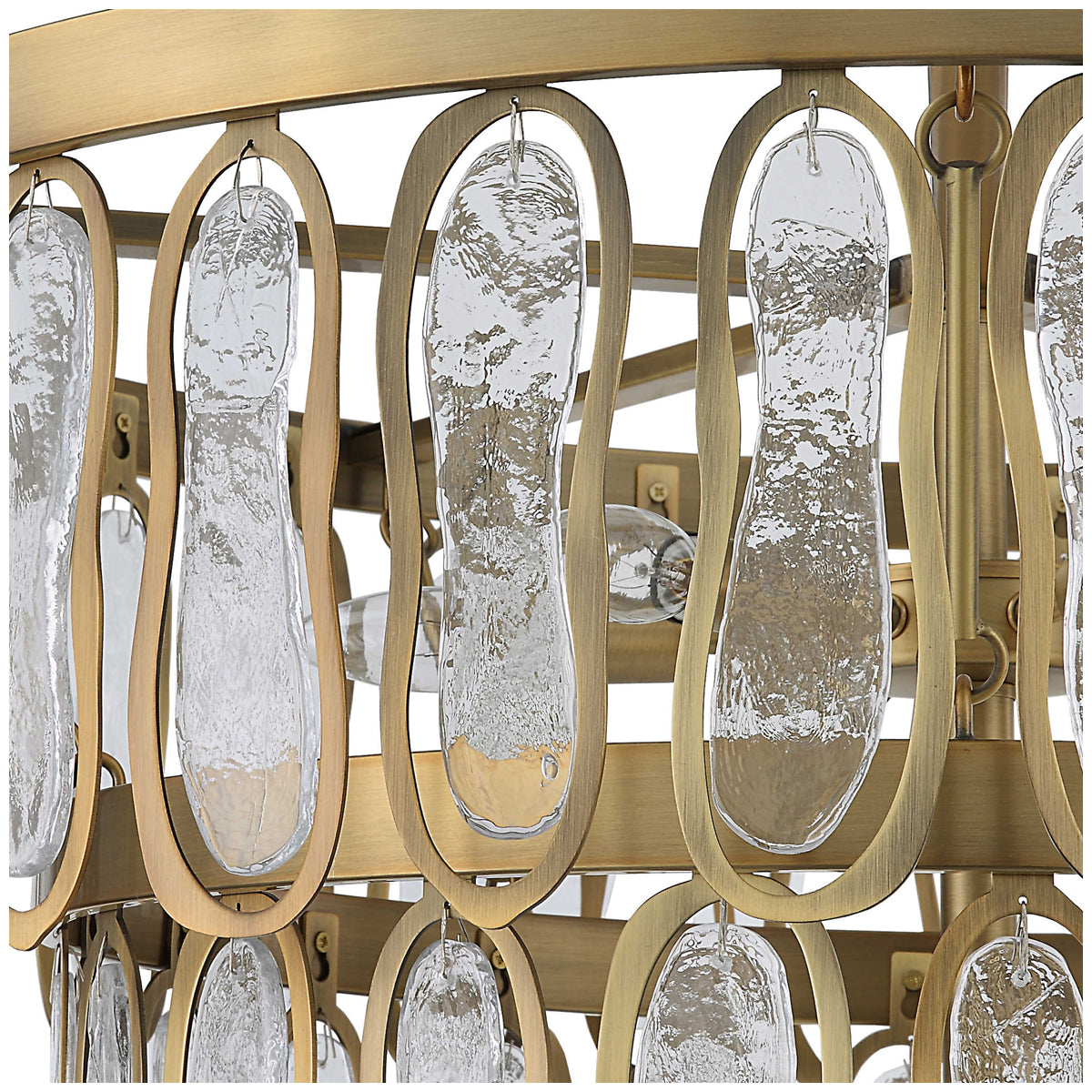 Suspension ronde à 9 lumières Uttermost Aurelie