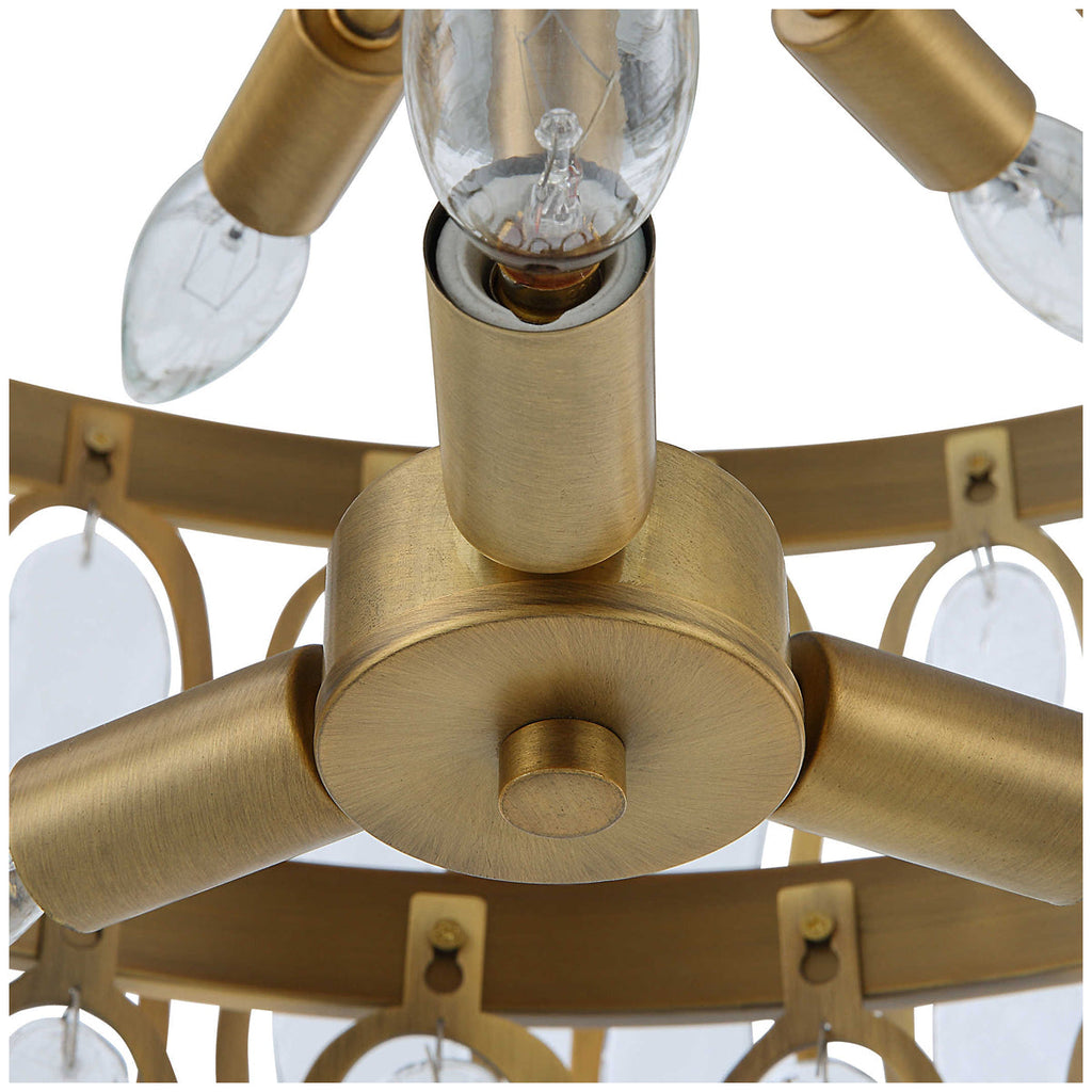 Suspension ronde à 9 lumières Uttermost Aurelie