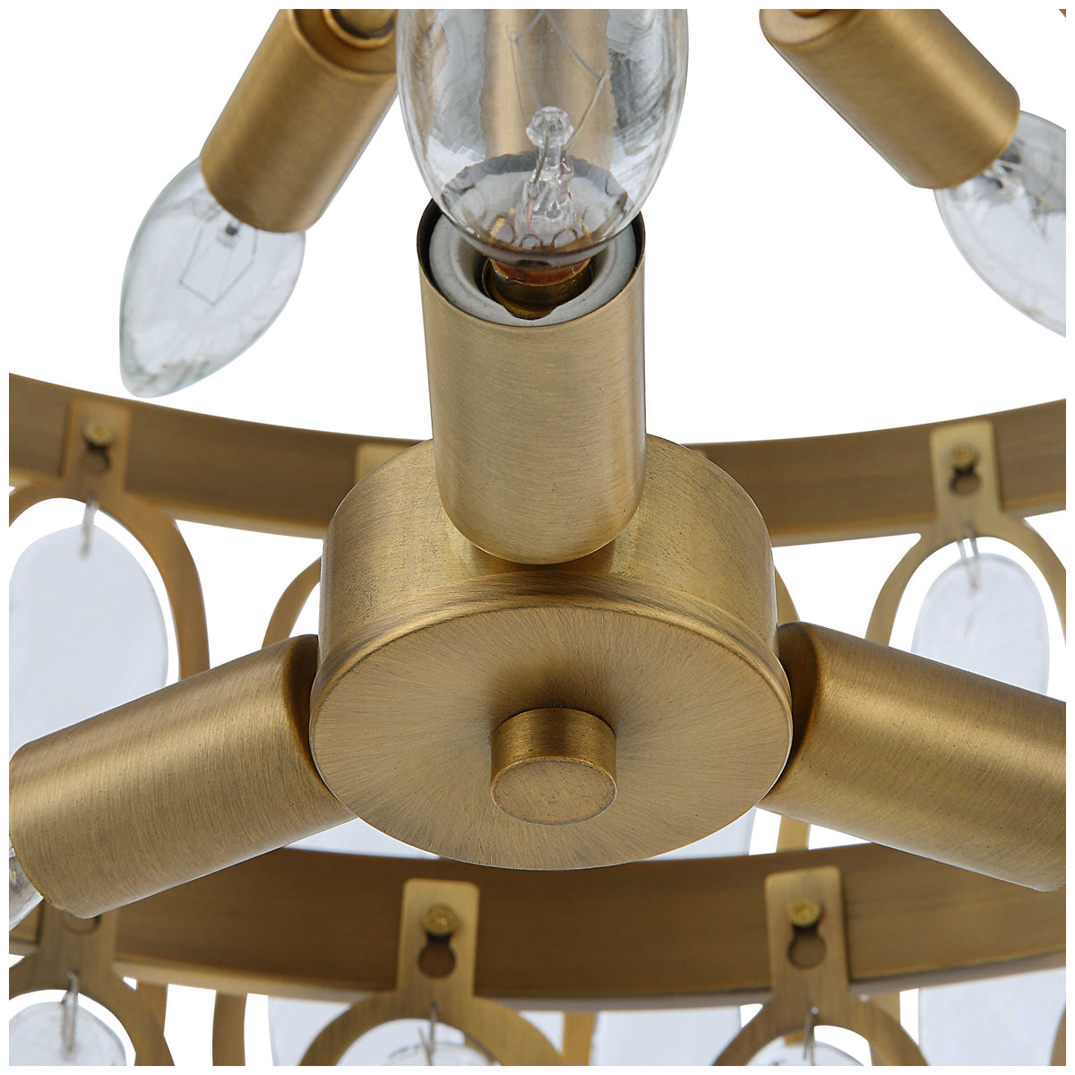 Suspension ronde à 9 lumières Uttermost Aurelie