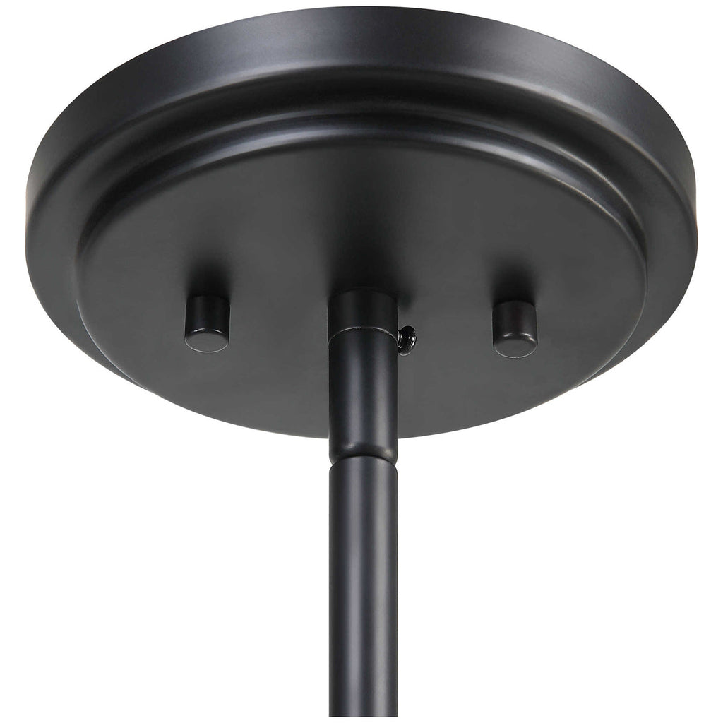 Suspension Uttermost Suva à 4 lumières en corde noire