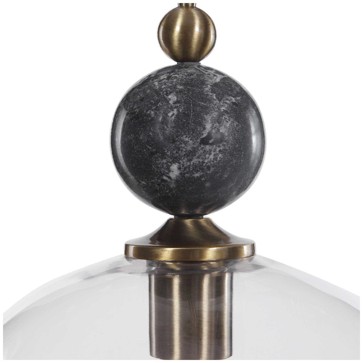 Suspension en verre Uttermost Mendota à 1 lumière