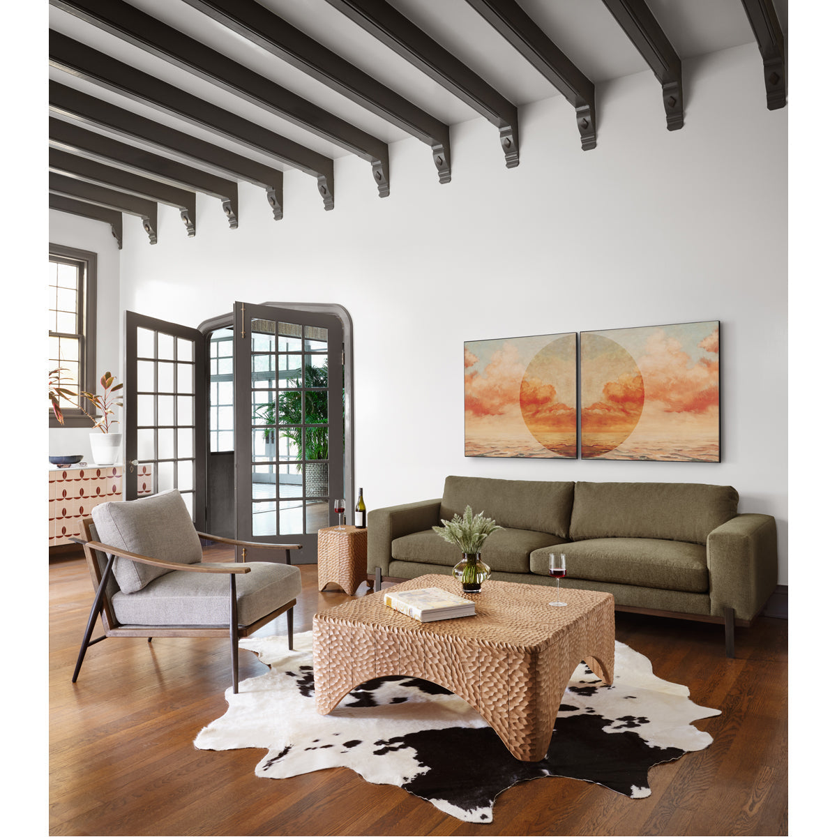Four Hands Art Studio Sunrise I &amp; II Diptyque par Coup D'esprit