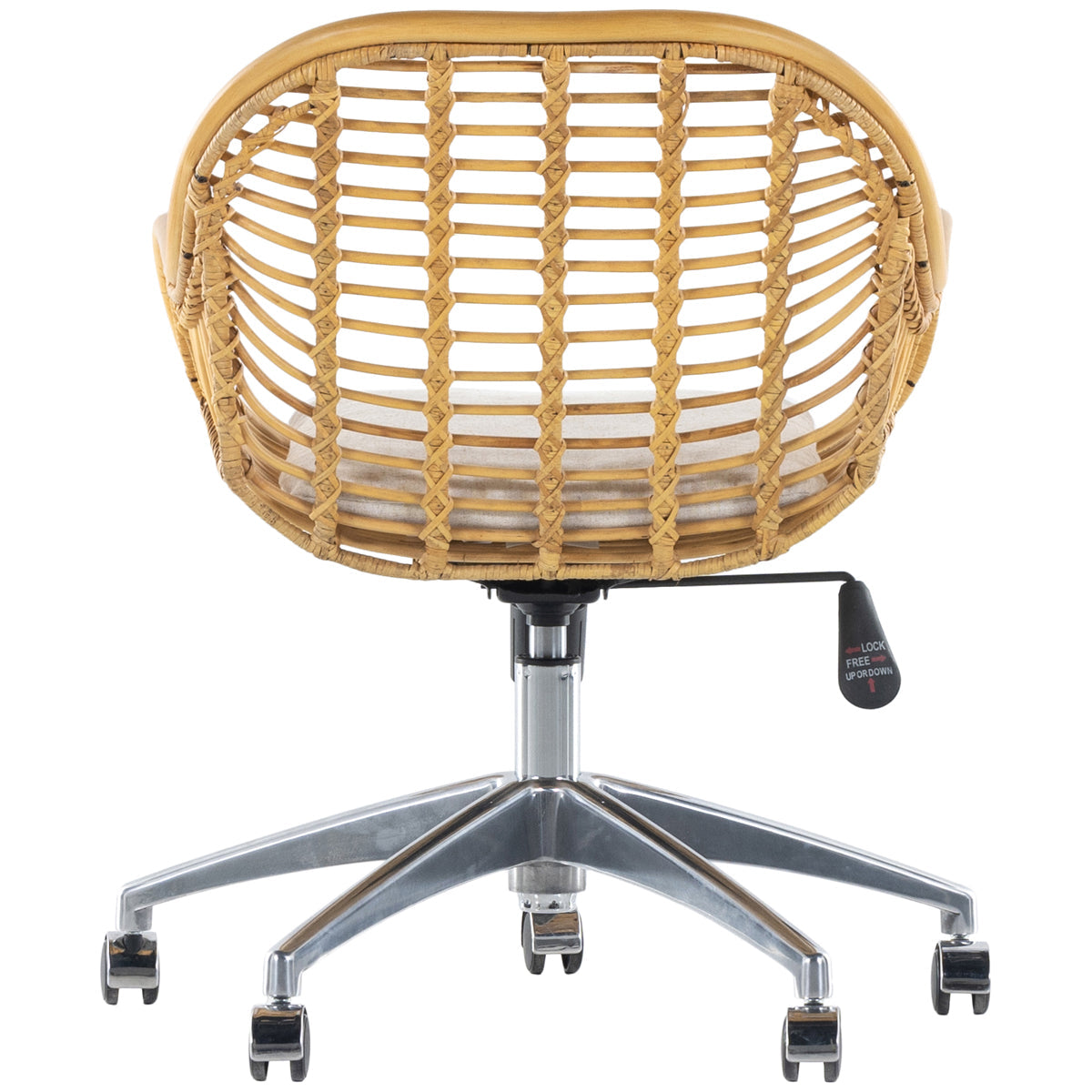 Chaise de bureau Matilda de Four Hands Grass Roots - Rotin miel