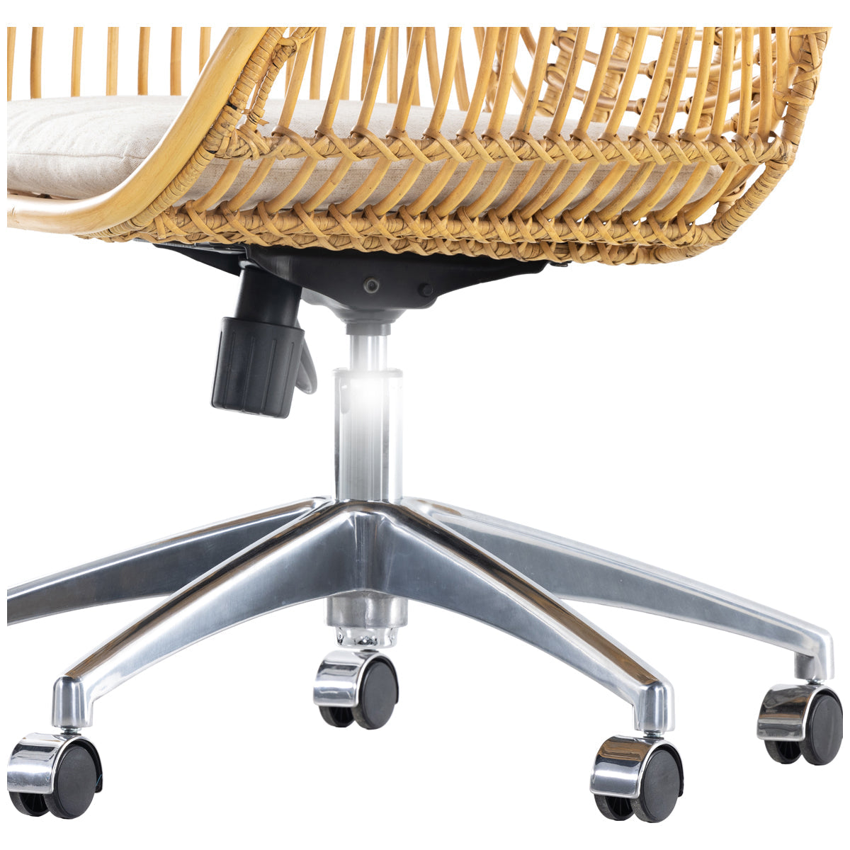 Chaise de bureau Matilda de Four Hands Grass Roots - Rotin miel