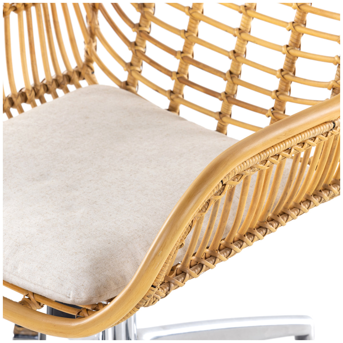 Chaise de bureau Matilda de Four Hands Grass Roots - Rotin miel