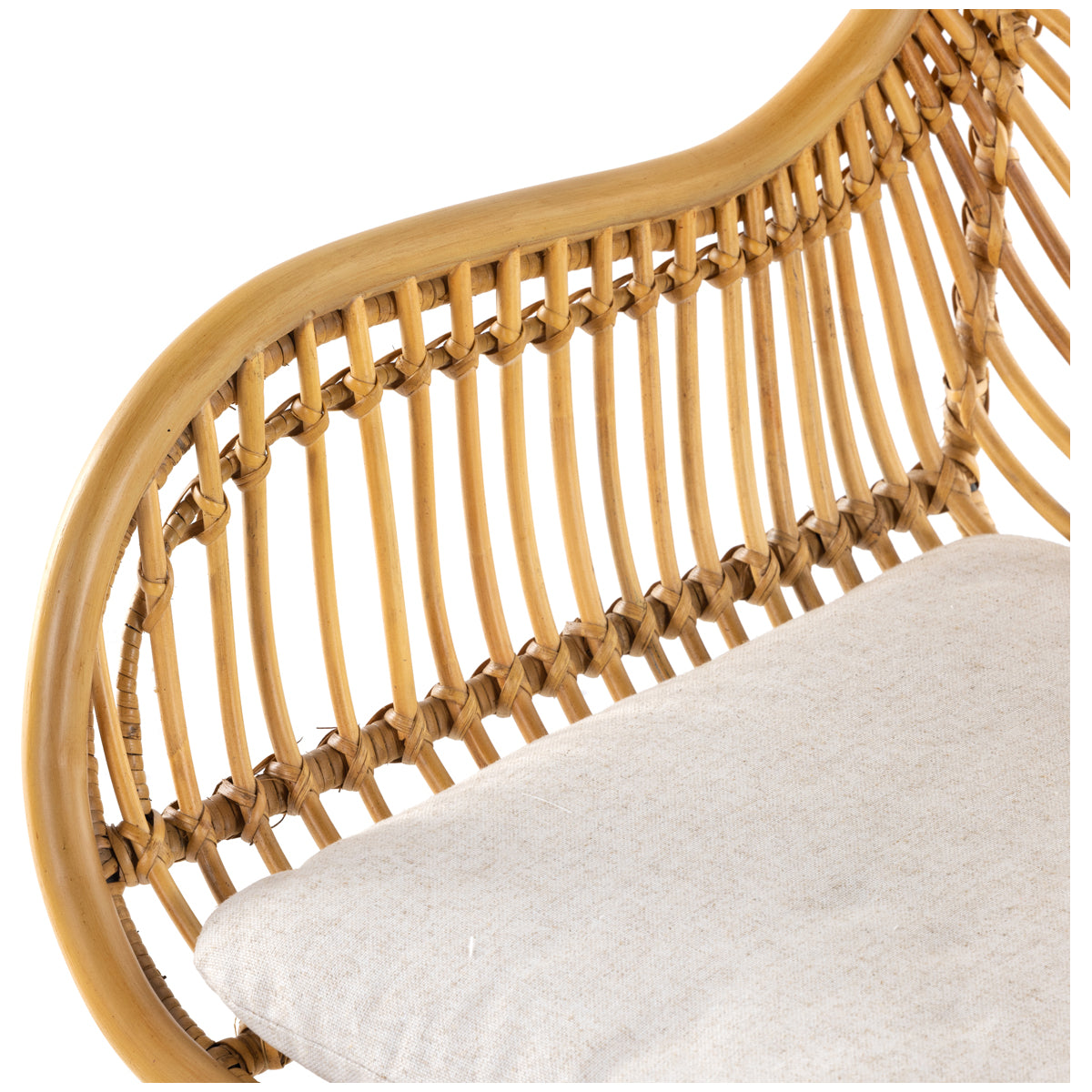 Chaise de bureau Matilda de Four Hands Grass Roots - Rotin miel