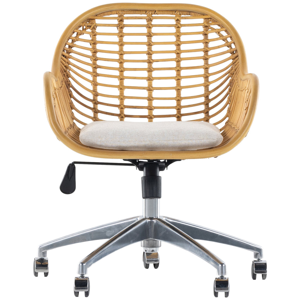 Chaise de bureau Matilda de Four Hands Grass Roots - Rotin miel