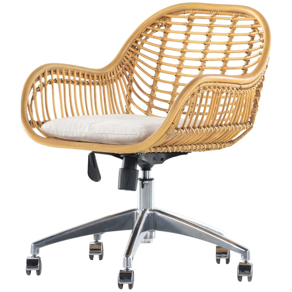 Chaise de bureau Matilda de Four Hands Grass Roots - Rotin miel