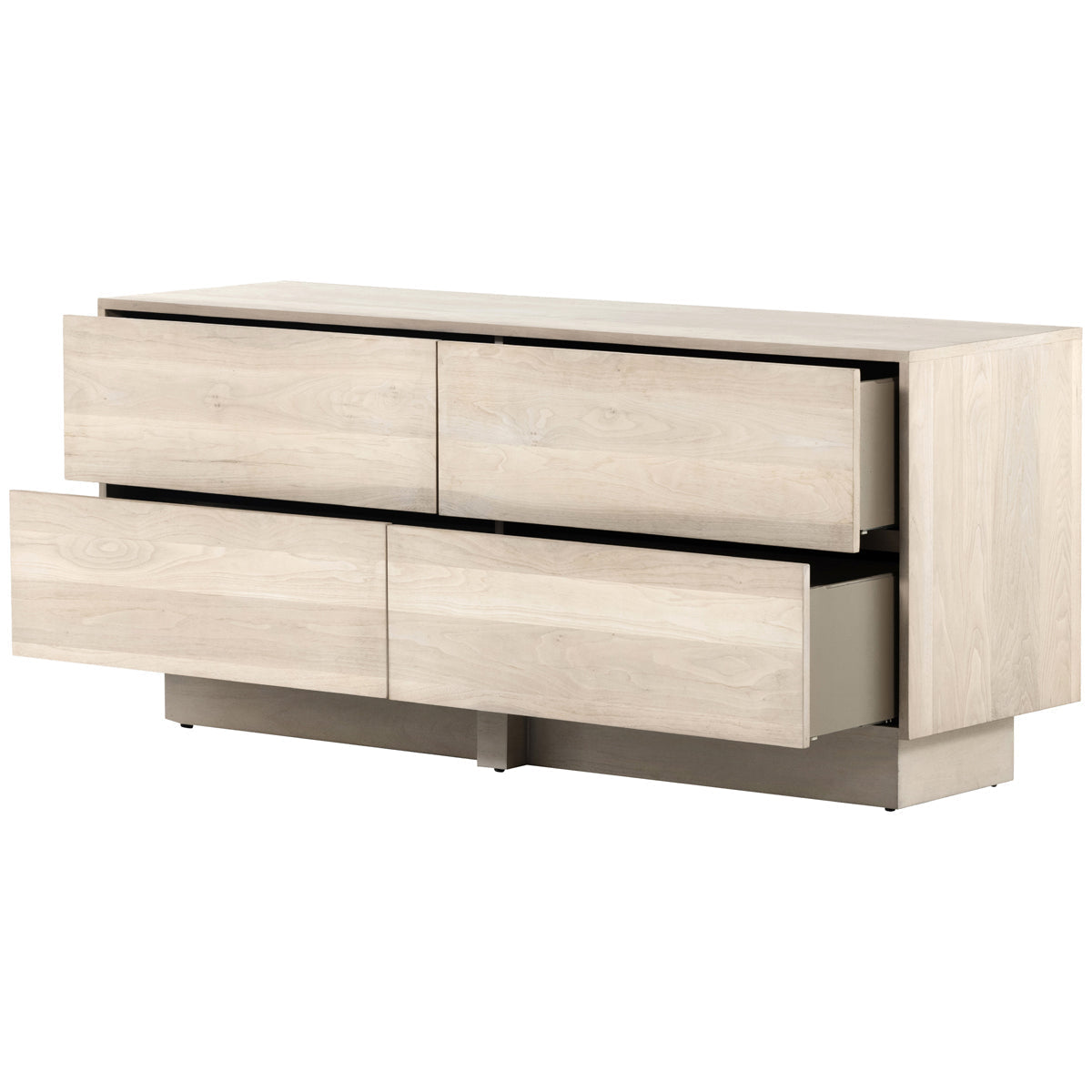 Commode 4 tiroirs Wesson Bodie Four Hands - Noyer cendré