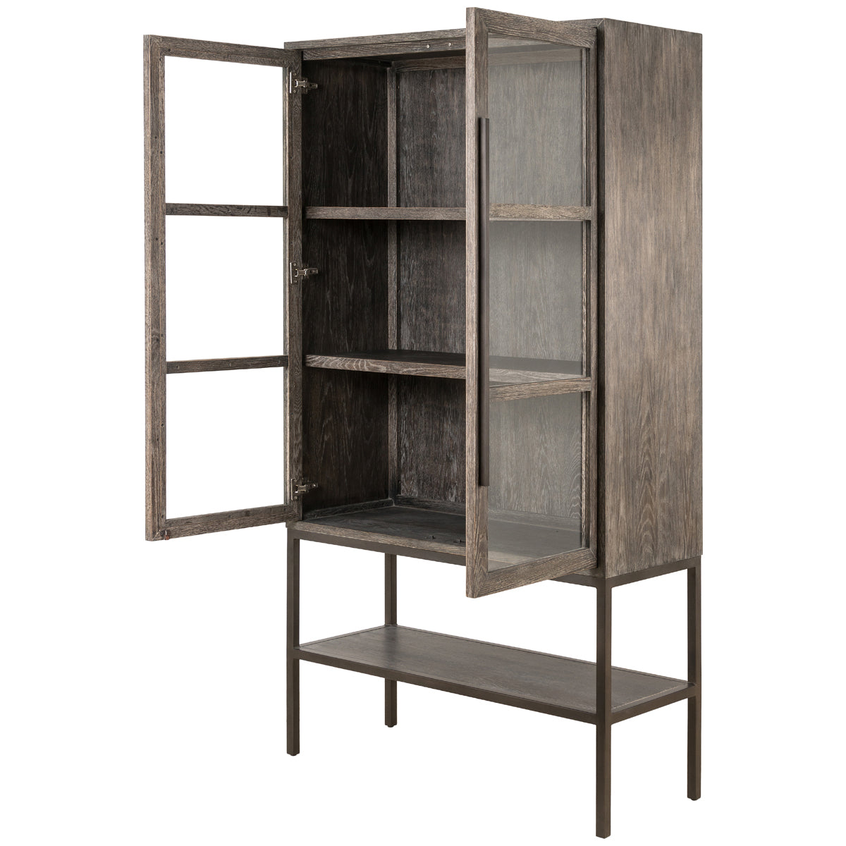 Armoire Four Hands Irondale Isaak - Chêne noir brûlé