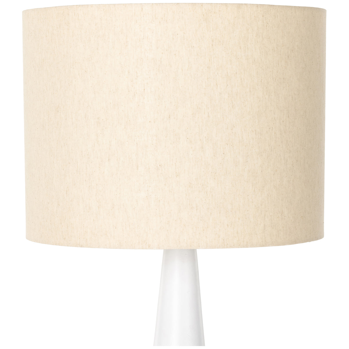 Lampadaire Asher Nour à quatre mains - Fonte d'aluminium blanc mat