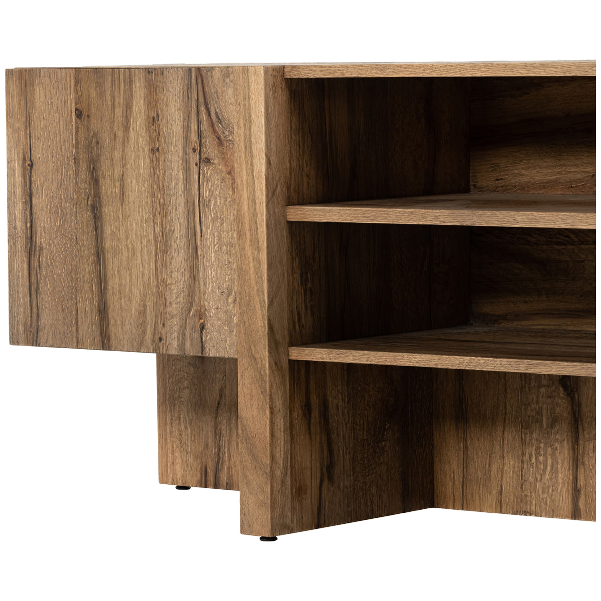 Console multimédia Four Hands Wesson Bingham - Placage chêne rustique