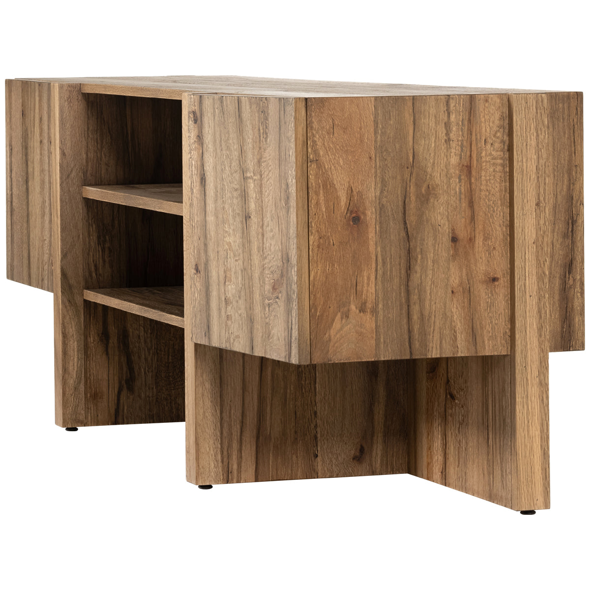 Console multimédia Four Hands Wesson Bingham - Placage chêne rustique