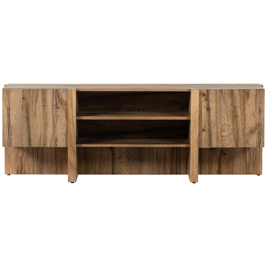 Console multimédia Four Hands Wesson Bingham - Placage chêne rustique