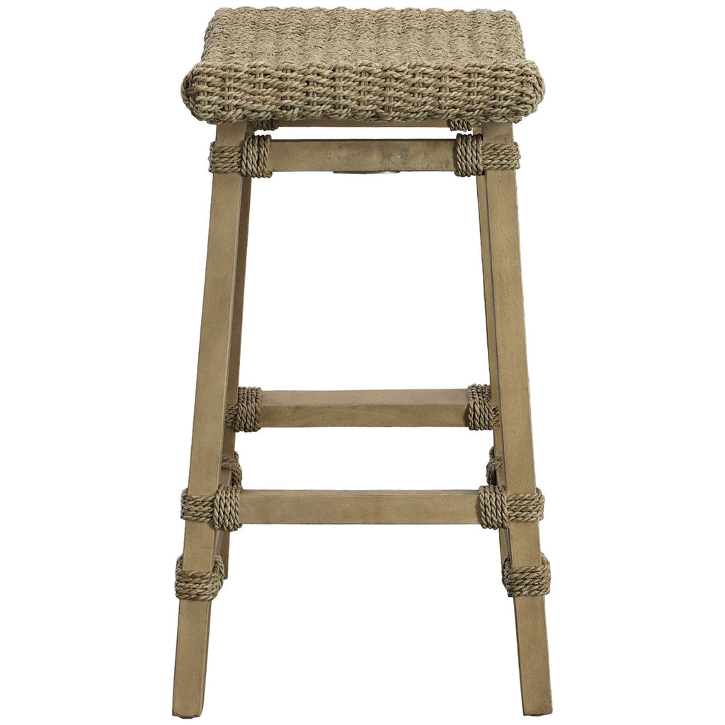 Tabouret de bar en jonc de mer Everglade d'Uttermost