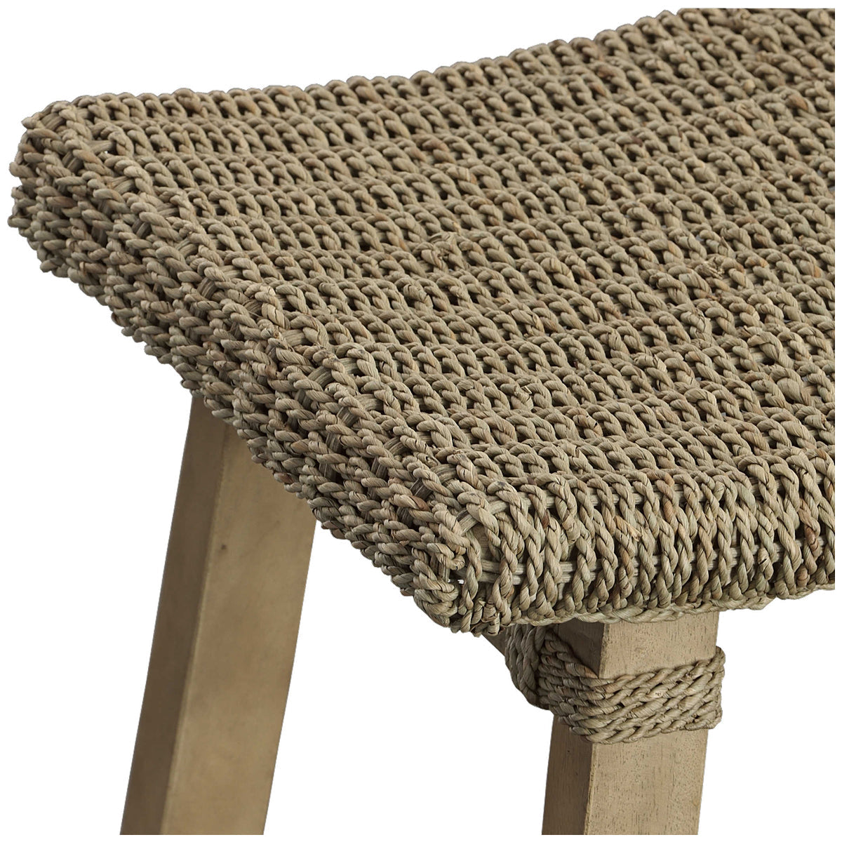 Tabouret de bar en jonc de mer Everglade d'Uttermost