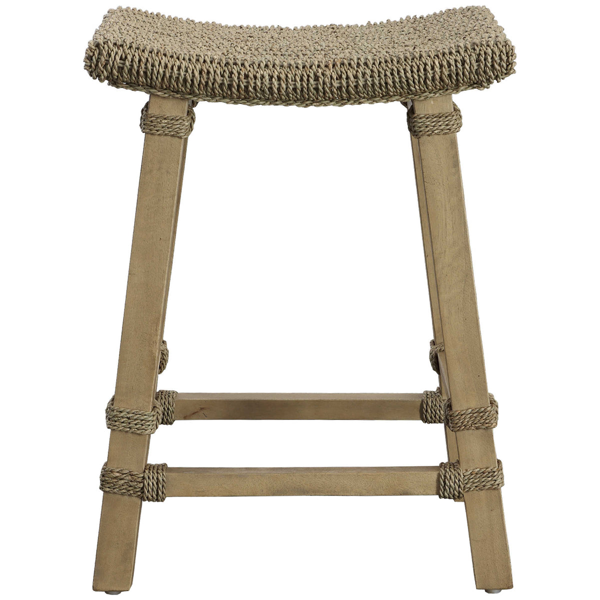 Tabouret de bar en jonc de mer Everglade d'Uttermost