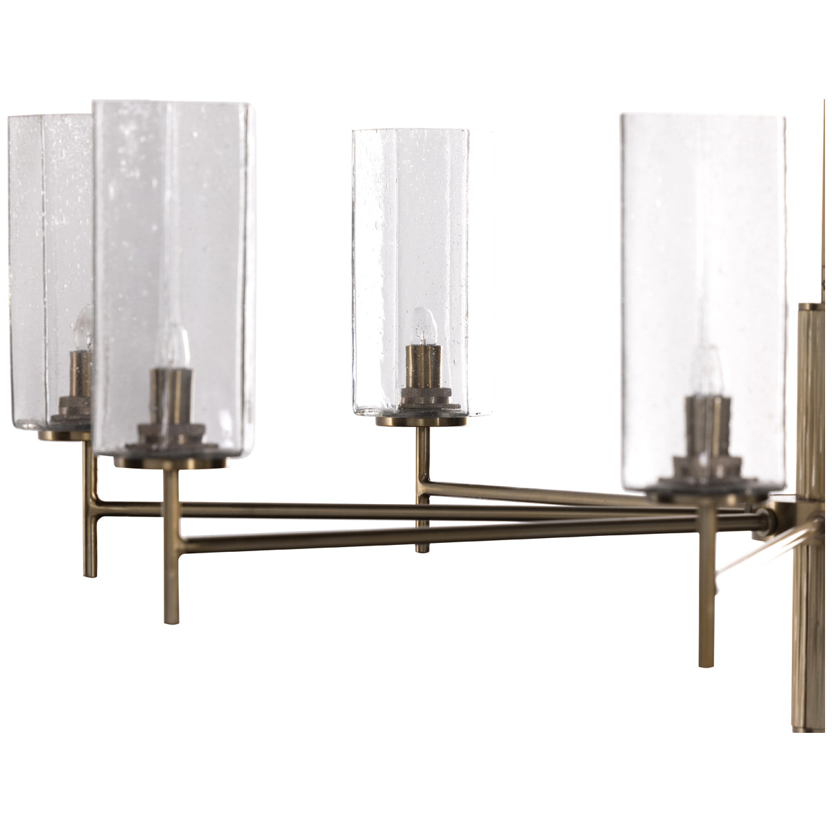 Lustre Hutton Cosmo à quatre mains - Laiton vieilli