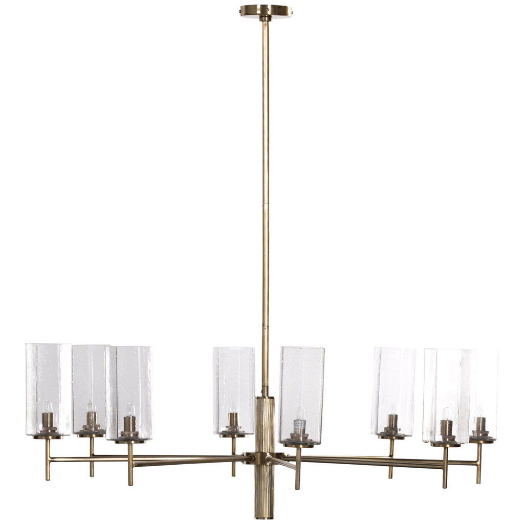 Lustre Hutton Cosmo à quatre mains - Laiton vieilli