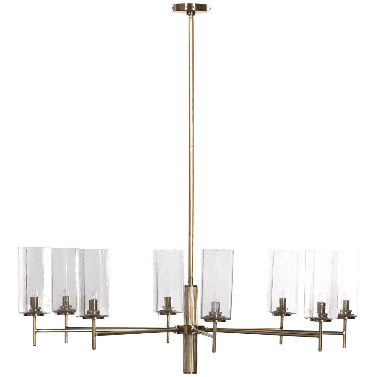 Lustre Hutton Cosmo à quatre mains - Laiton vieilli