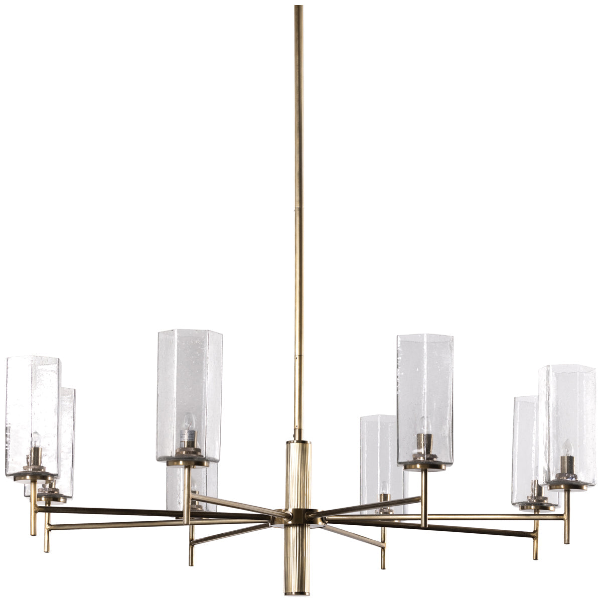 Lustre Hutton Cosmo à quatre mains - Laiton vieilli