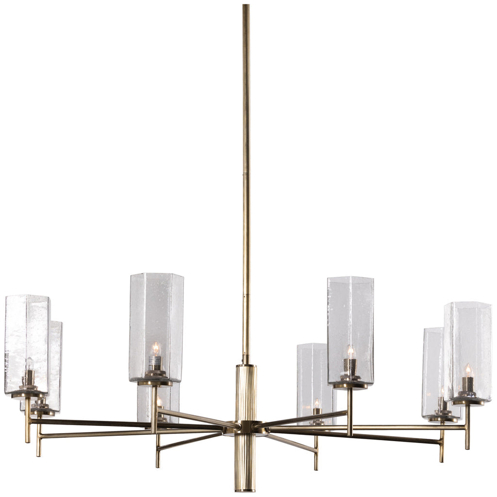 Lustre Hutton Cosmo à quatre mains - Laiton vieilli