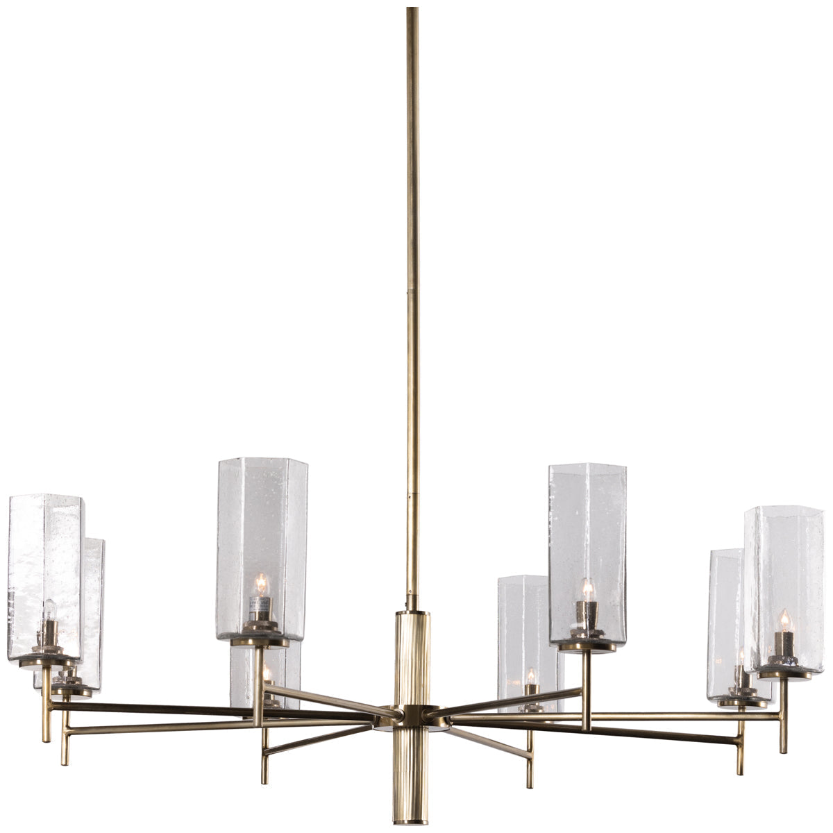 Lustre Hutton Cosmo à quatre mains - Laiton vieilli