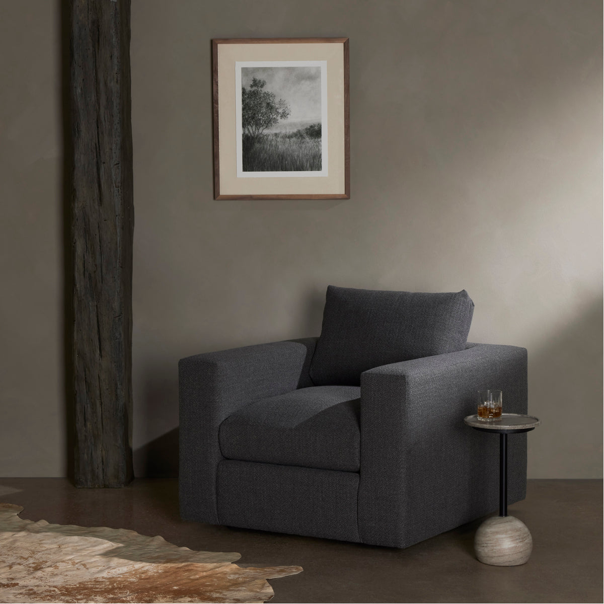 Chaise Four Hands Centrale Preston - Gibson Smoke