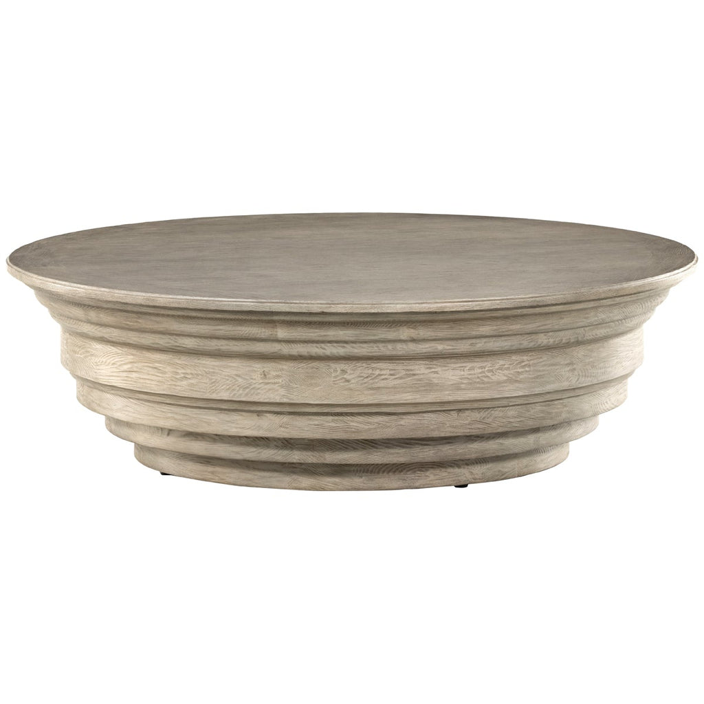 Table basse en bois Hughes Caldwell Four Hands - Chêne blond patiné