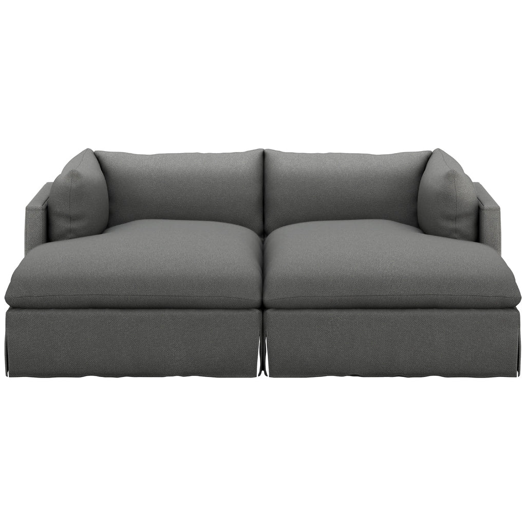 Canapé sectionnel double méridienne Four Hands Atelier Habitat - Anthracite Fallon