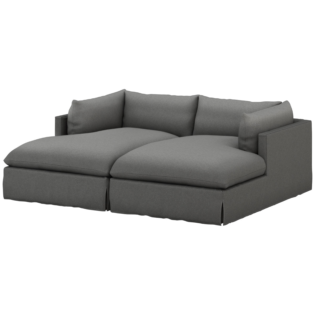 Canapé sectionnel double méridienne Four Hands Atelier Habitat - Anthracite Fallon