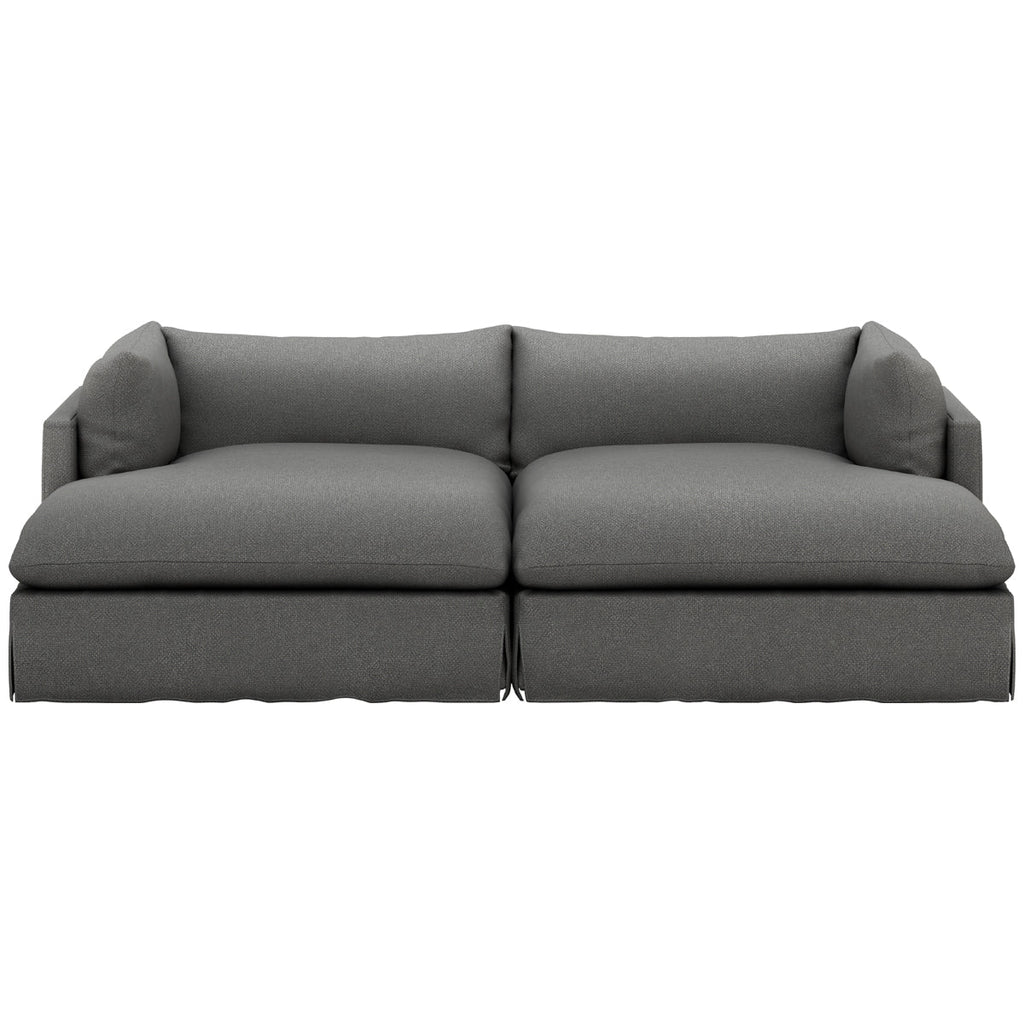 Canapé sectionnel double méridienne Four Hands Atelier Habitat - Anthracite Fallon