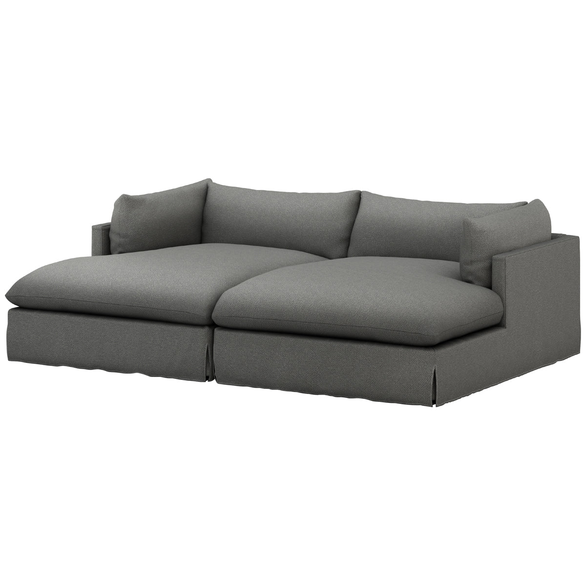 Canapé sectionnel double méridienne Four Hands Atelier Habitat - Anthracite Fallon