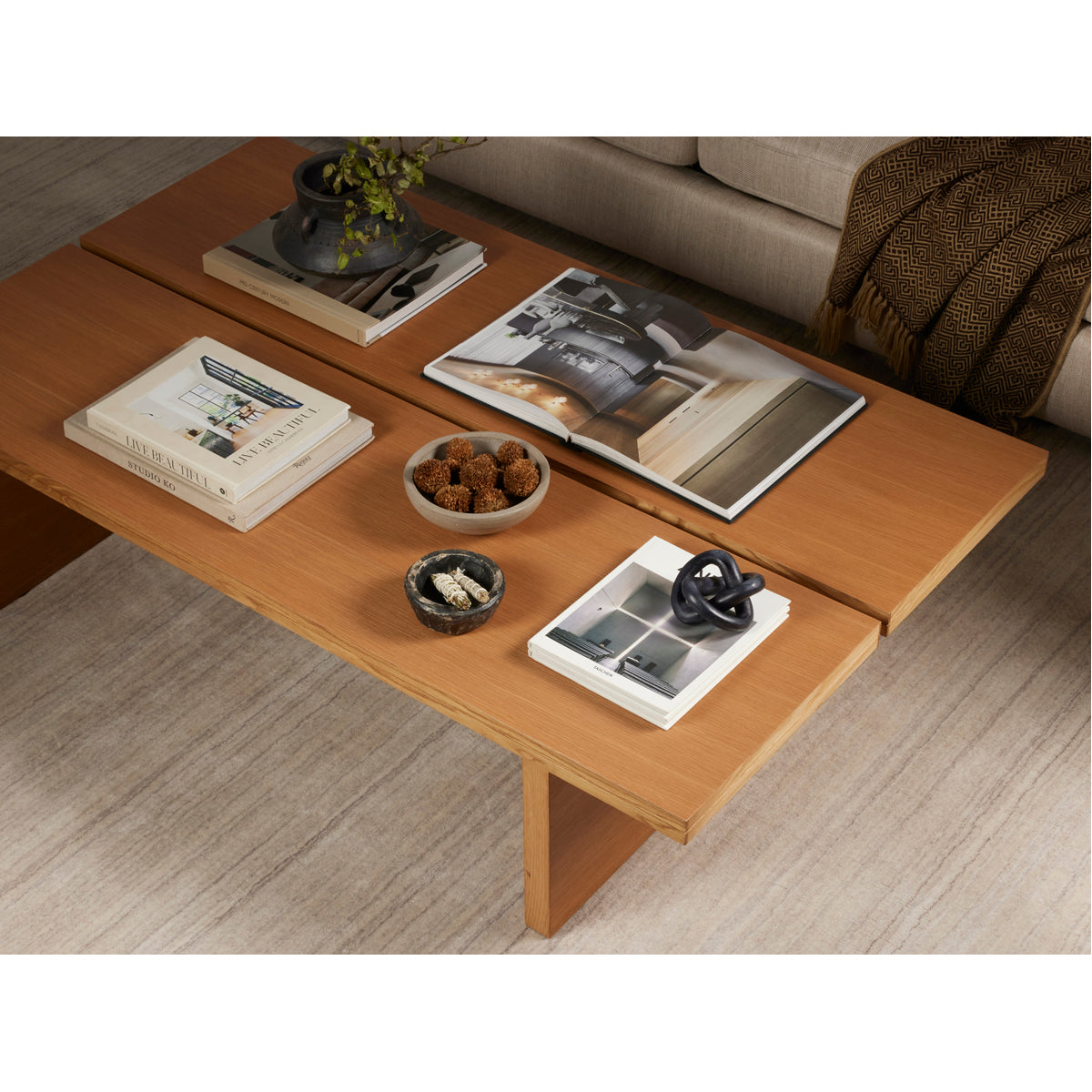 Table basse Four Hands Crowley Lars - Chêne naturel