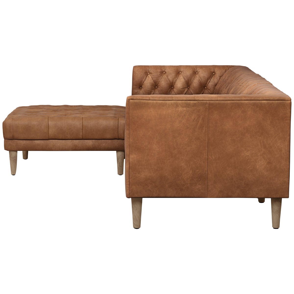 Canapé 3 pièces Carnegie William à quatre mains avec pouf
