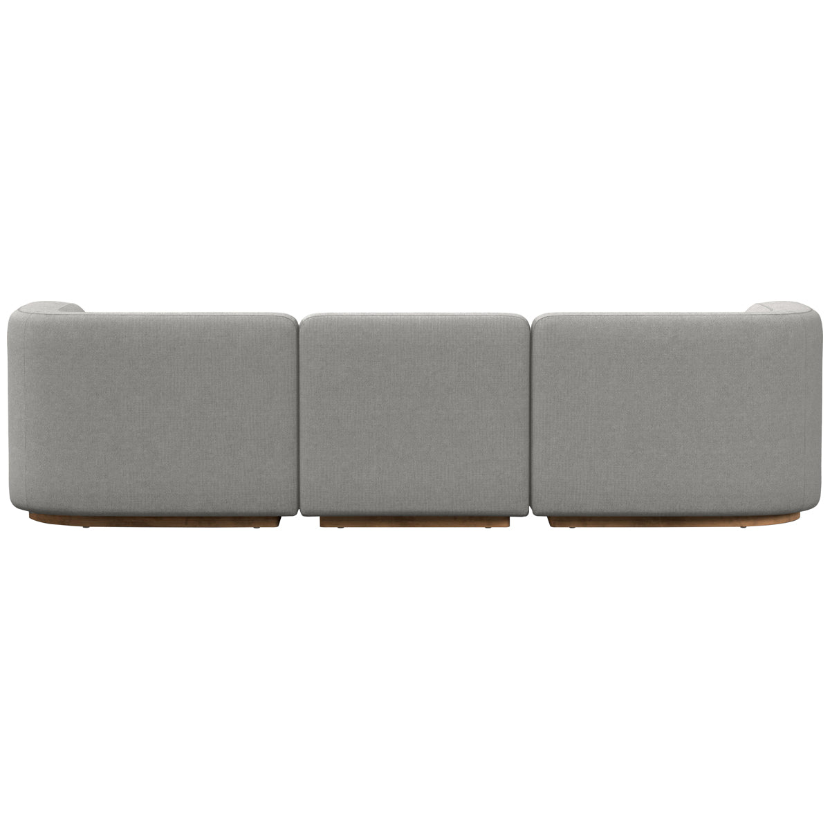 Canapé sectionnel 3 pièces Easton Mabry à quatre mains avec pouf