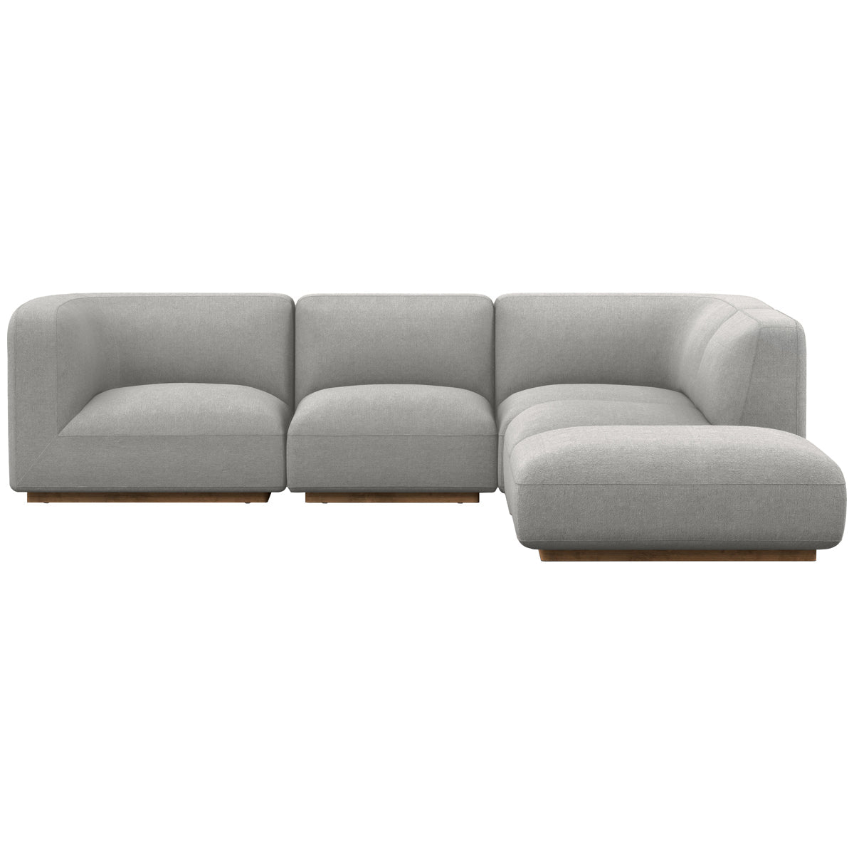 Canapé sectionnel 4 pièces Easton Mabry avec pouf