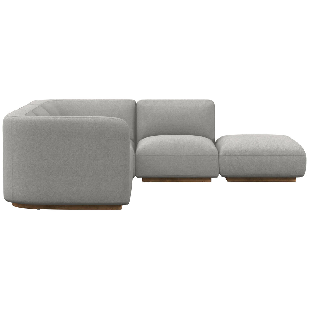 Canapé sectionnel 4 pièces Easton Mabry avec pouf