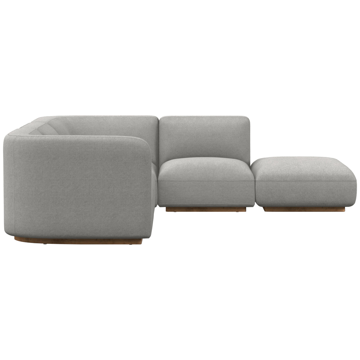 Canapé sectionnel 4 pièces Easton Mabry avec pouf
