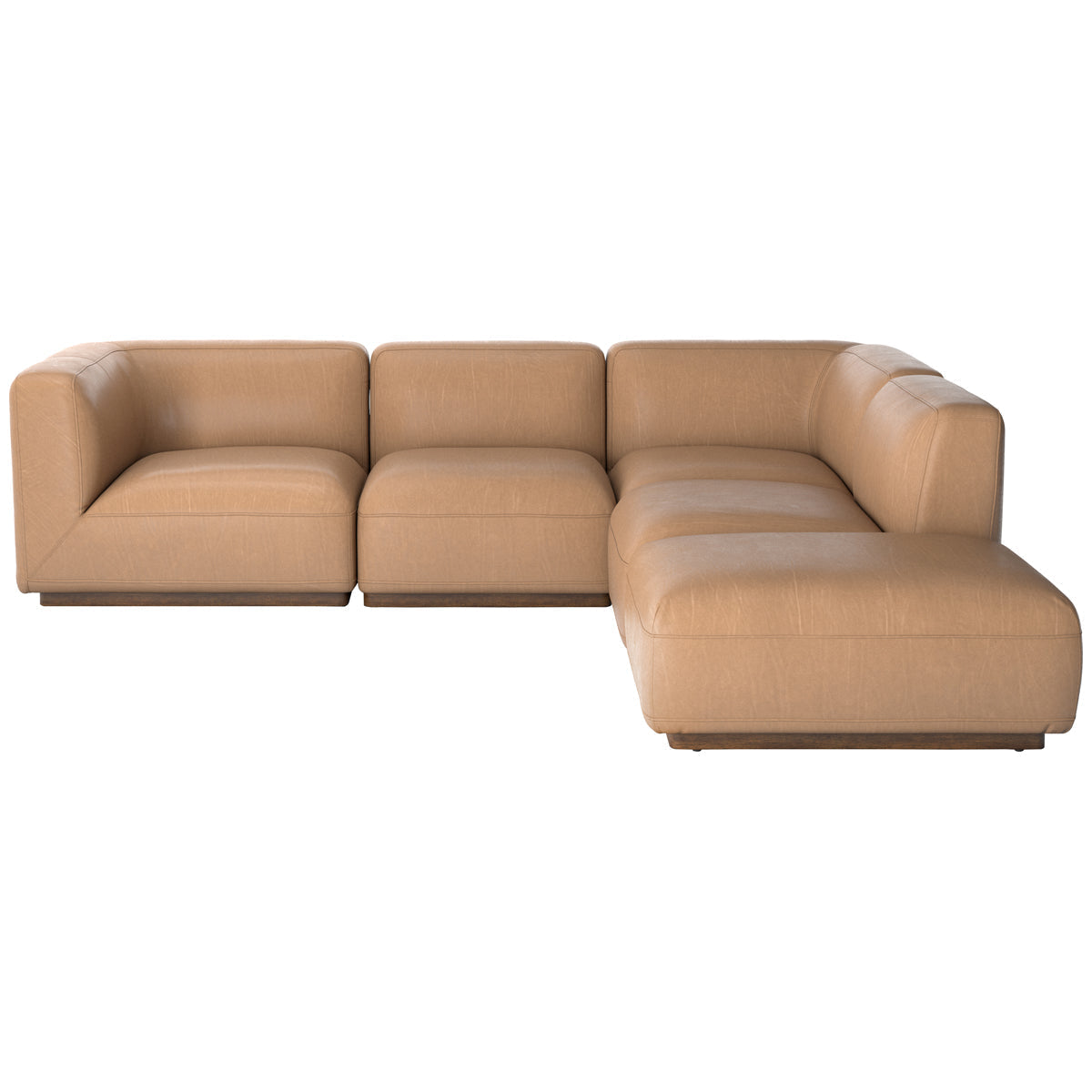 Canapé sectionnel 4 pièces Easton Mabry avec pouf