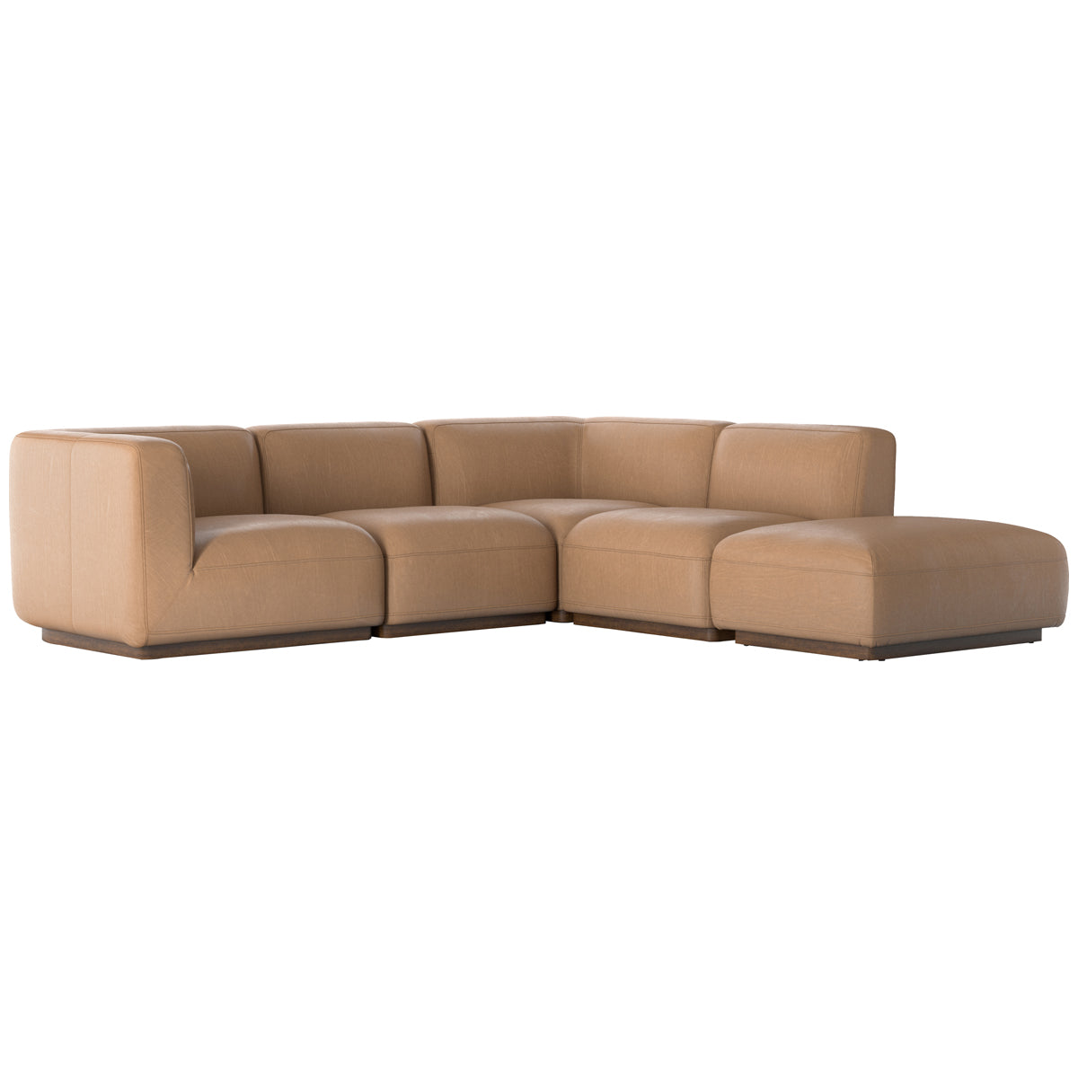 Canapé sectionnel 4 pièces Easton Mabry avec pouf