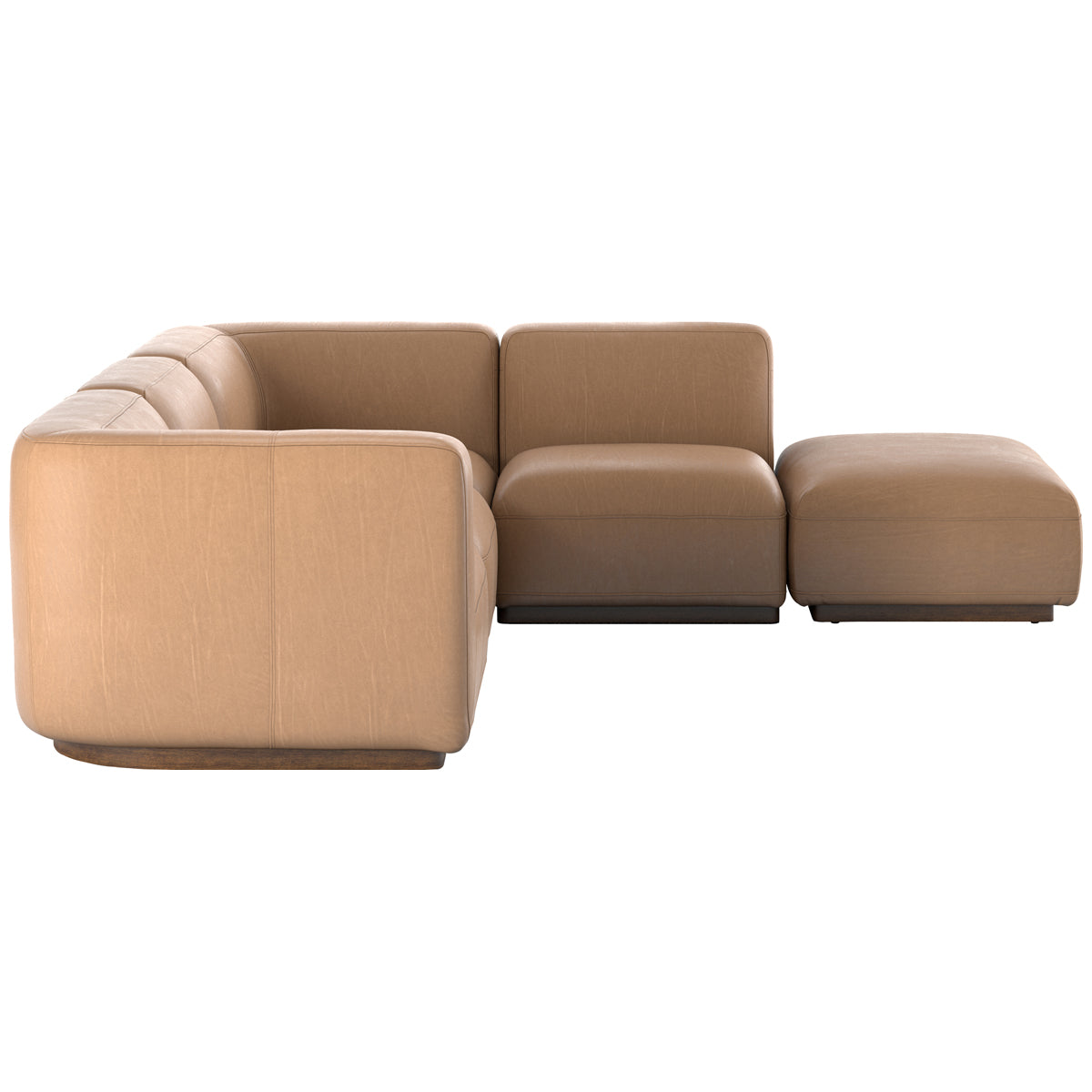 Canapé sectionnel 4 pièces Easton Mabry avec pouf