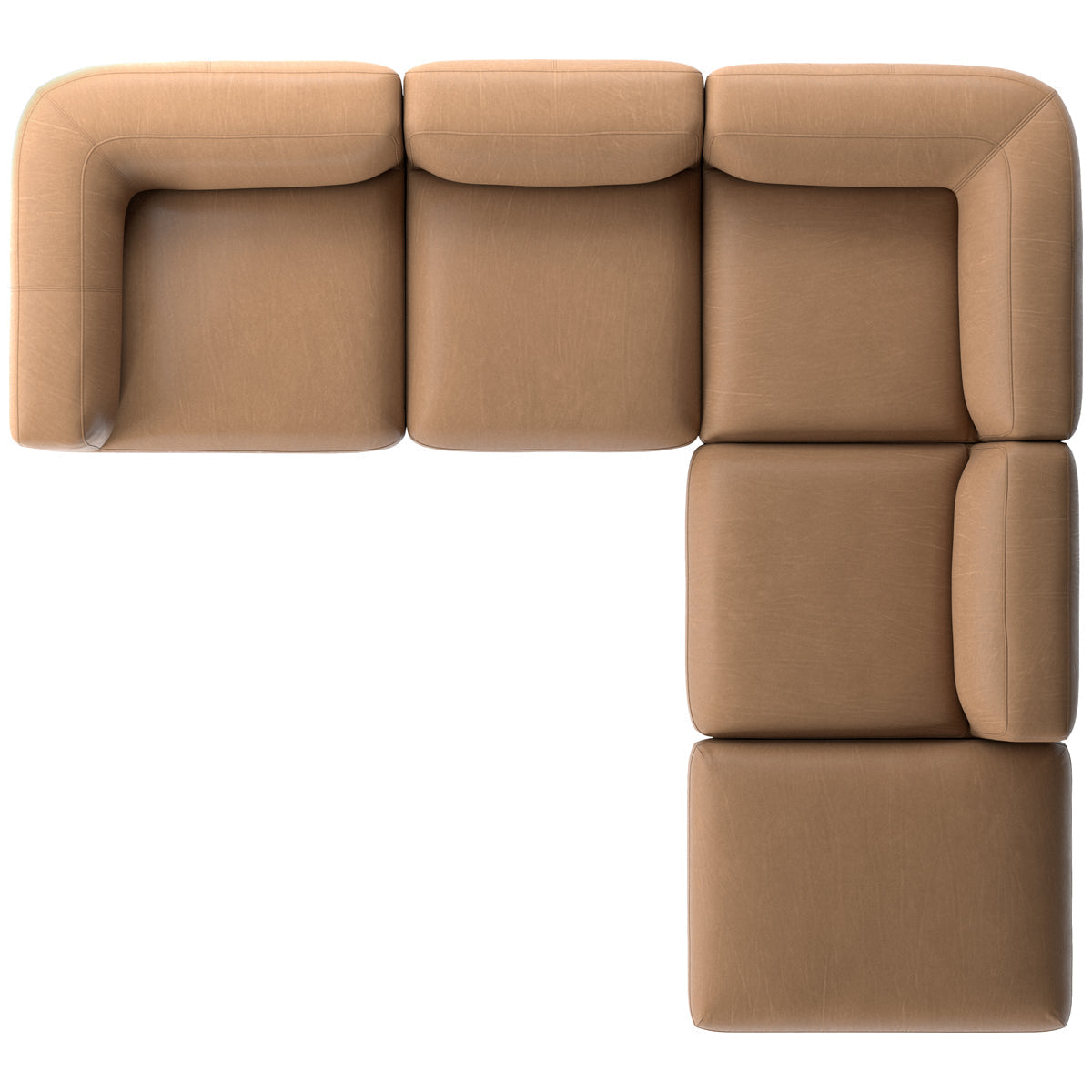 Canapé sectionnel 4 pièces Easton Mabry avec pouf