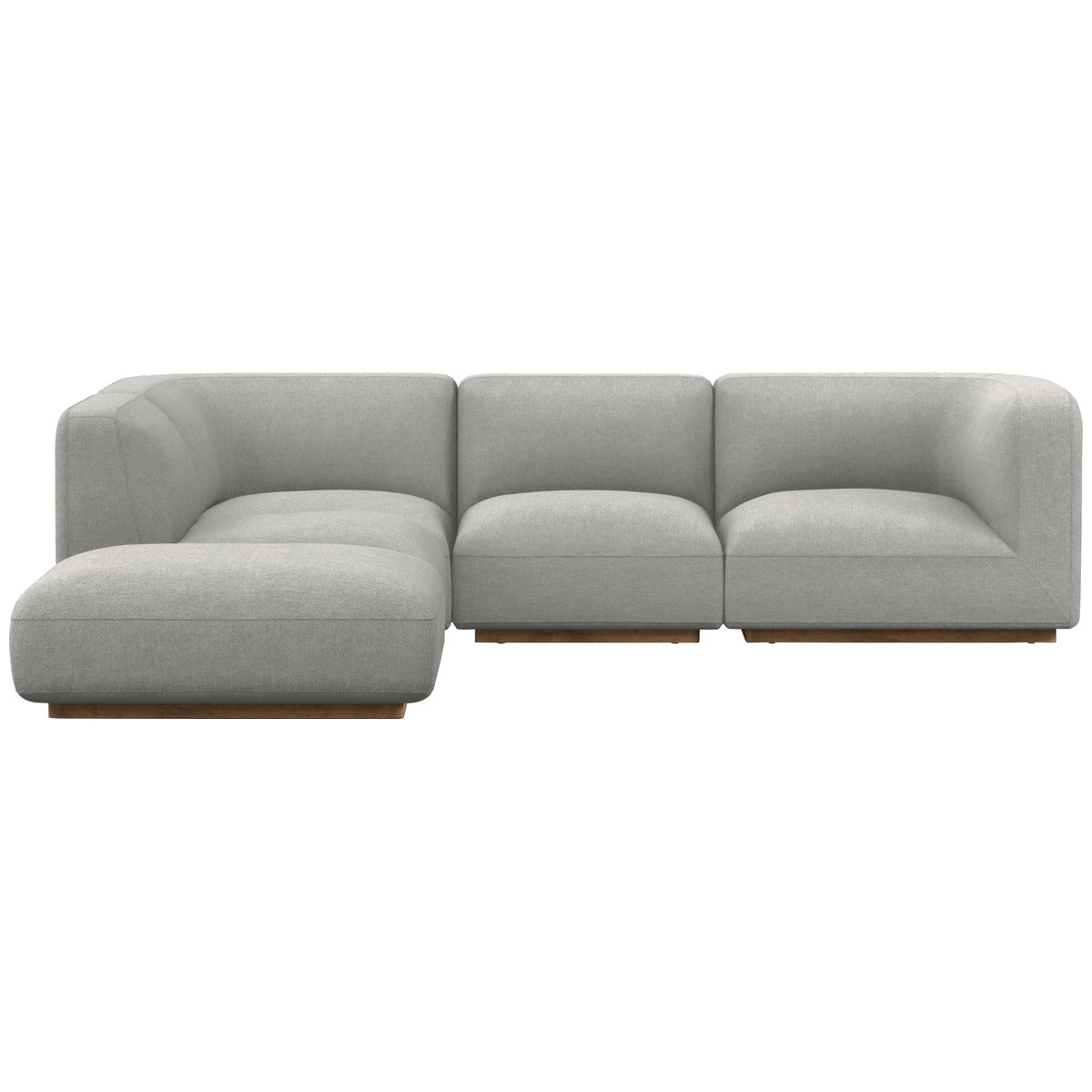 Canapé sectionnel 4 pièces Easton Mabry avec pouf