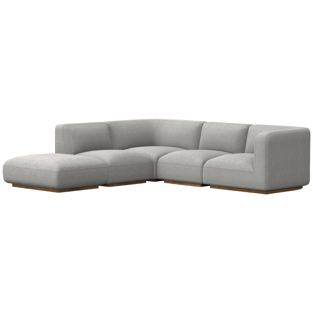 Canapé sectionnel 4 pièces Easton Mabry avec pouf