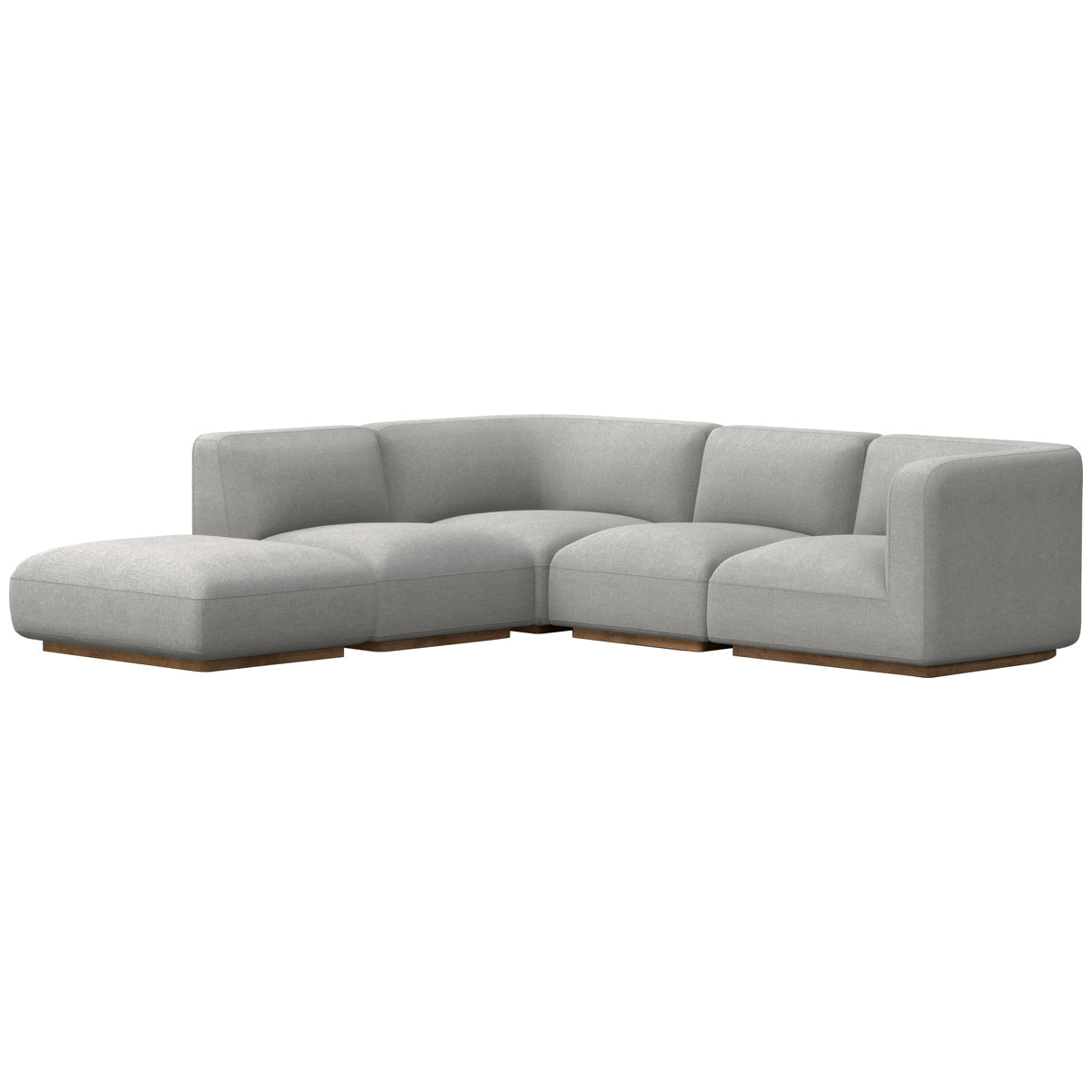 Canapé sectionnel 4 pièces Easton Mabry avec pouf